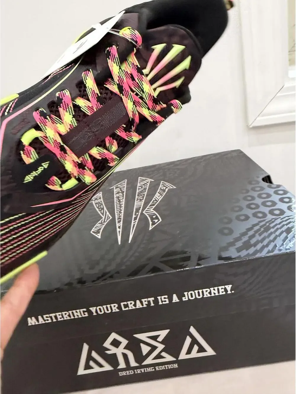 ANTA KAI 1 Speed Men Basketball Shoes Greg Irving Edition Black/Neon Green US 8